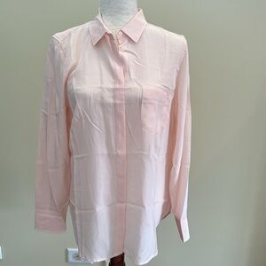 Jcrew 100% silk shirt sz 8 NWT